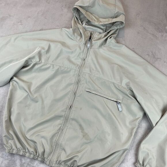 Simms Fishing‎ Jacket Men Large Beige Full Zip Hooded Windbreaker Elastic Waist - Picture 10 of 16